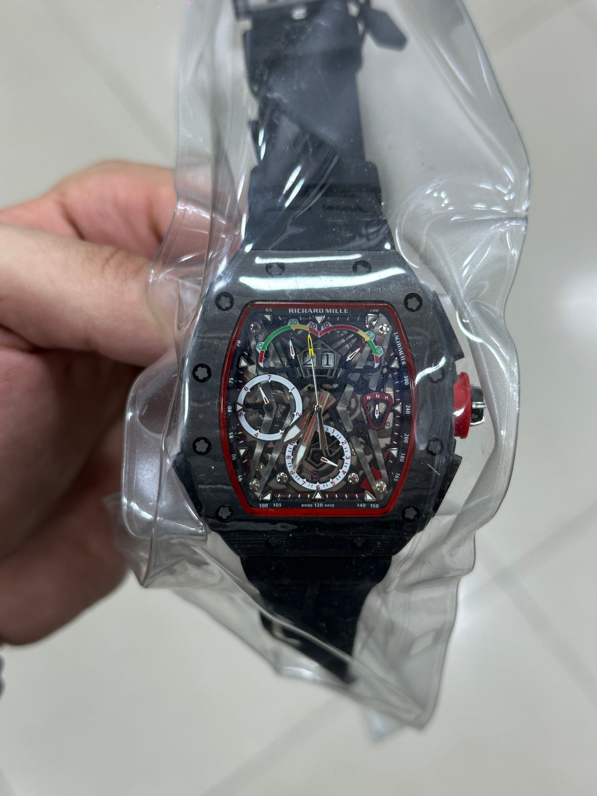 RM50-03 McLaren F1 — rubber strap detail