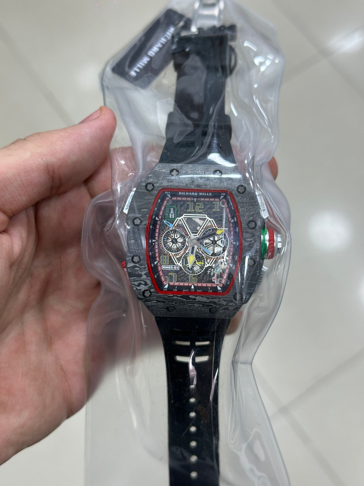 RM64-01 — rubber strap detail