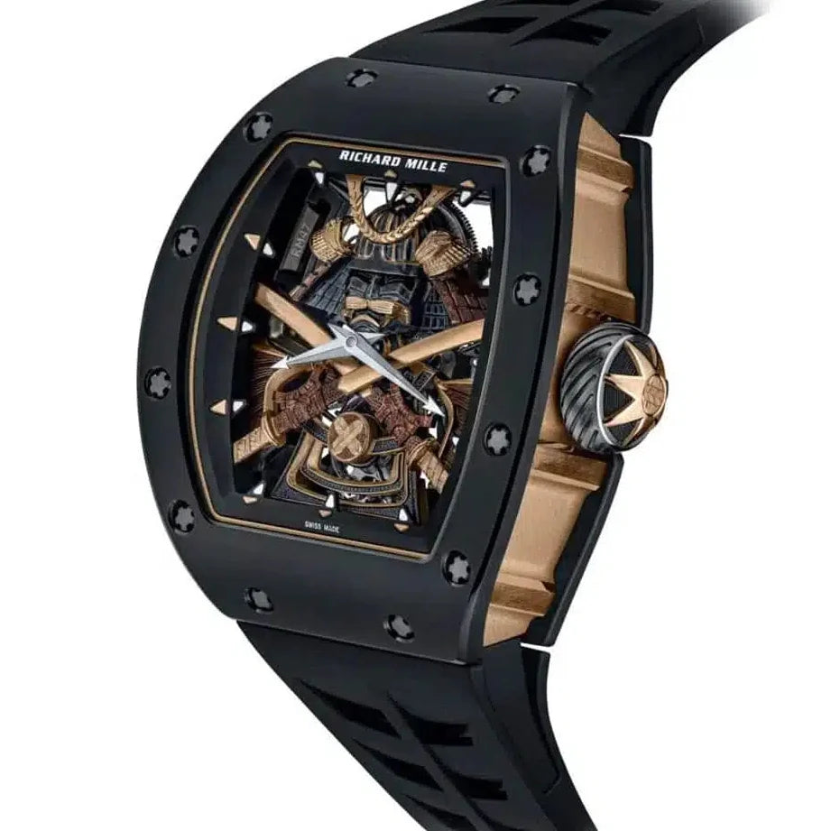 RM47 — skeleton dial and hands close-up