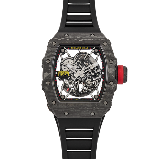 RM35-02 Rafael Nadal — skeleton dial and hands close-up