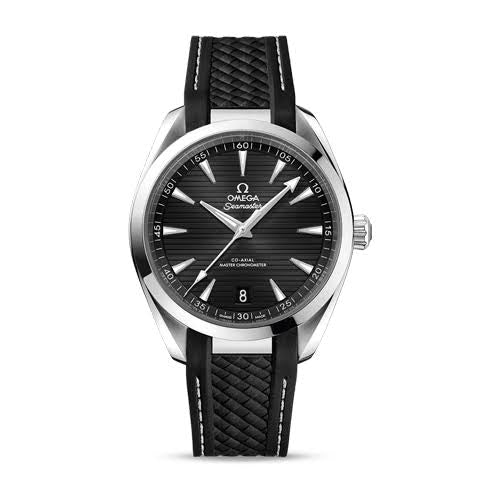 Seamaster Aqua Terra — steel case, black dial, front view