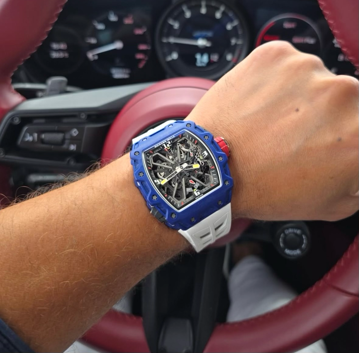 RM35-03 Rafael Nadal blue quartz — clasp and buckle