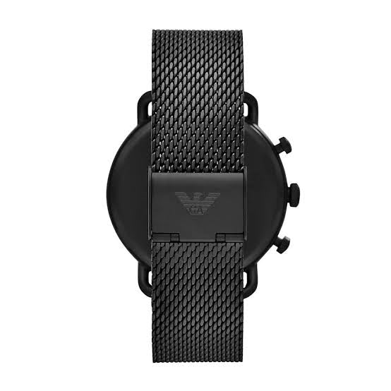 Emporio Armani men's watch — dial and hands close-up