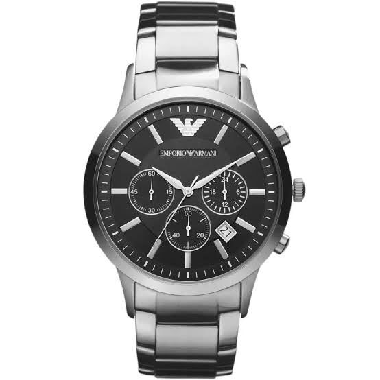 Emporio Armani Renato — front view of the dial and case
