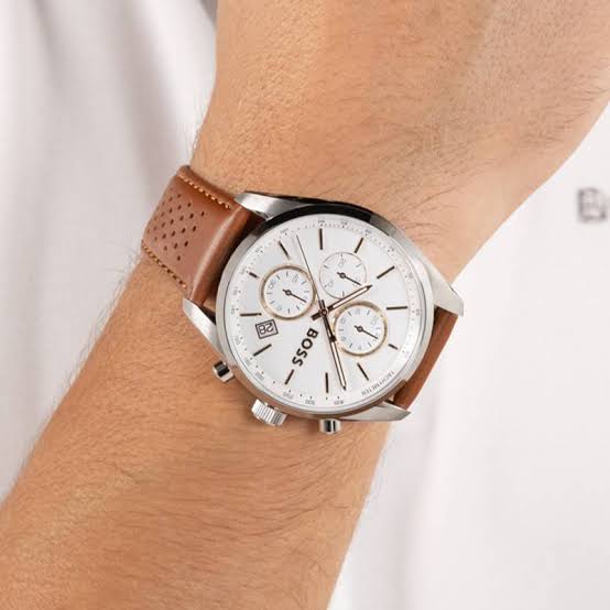 Hugo Boss Grand Prix — case profile and crown