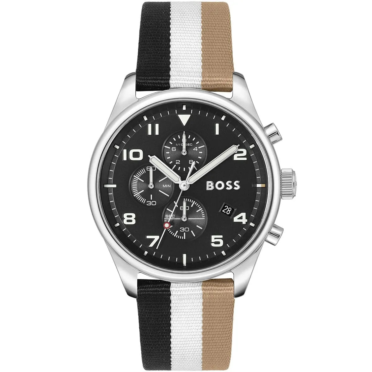 Hugo Boss men's watch — front view of the dial and case