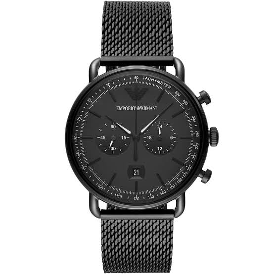Emporio Armani men's watch — front view of the dial and case