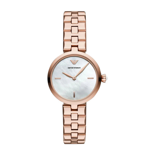 Emporio Armani Arianna AR11236 rose gold watch with mother-of-pearl dial