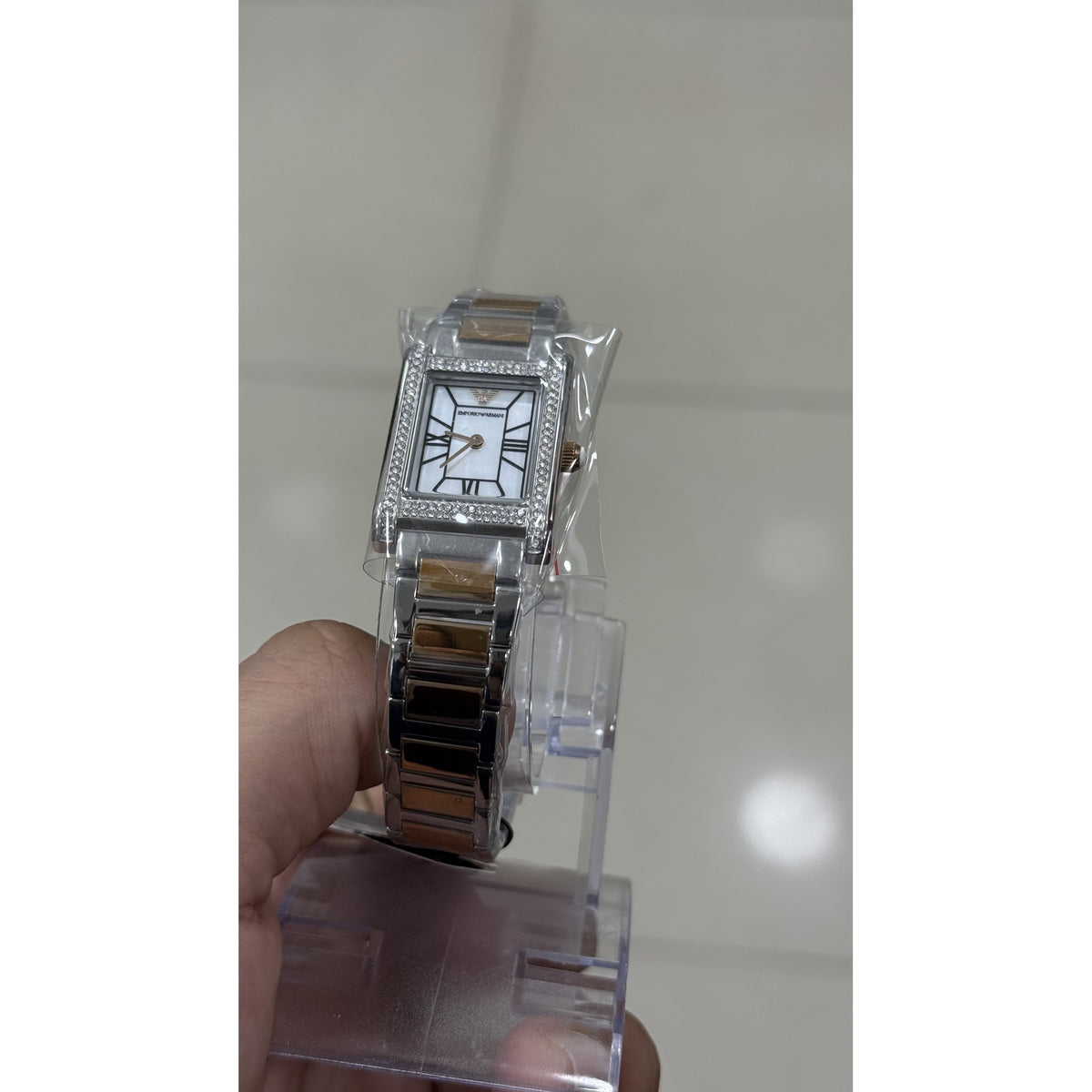 Real photo of the AR11626 - side view showing the two-tone bracelet