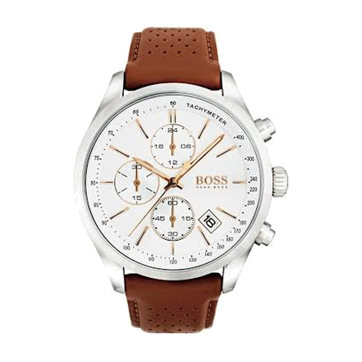 Hugo Boss Grand Prix — front view of the dial and case
