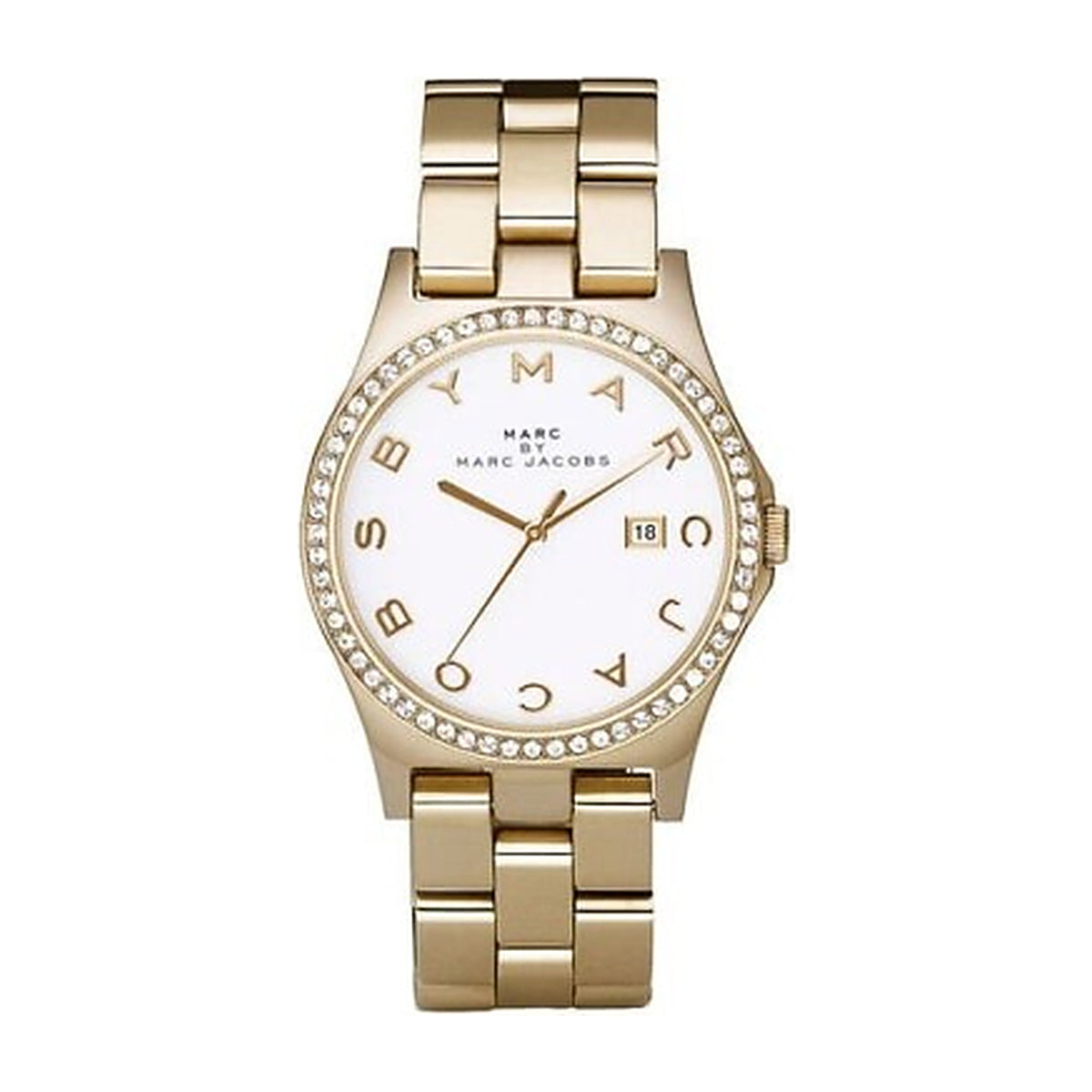 Marc by Marc Jacobs MBM3045 gold-tone watch with white dial