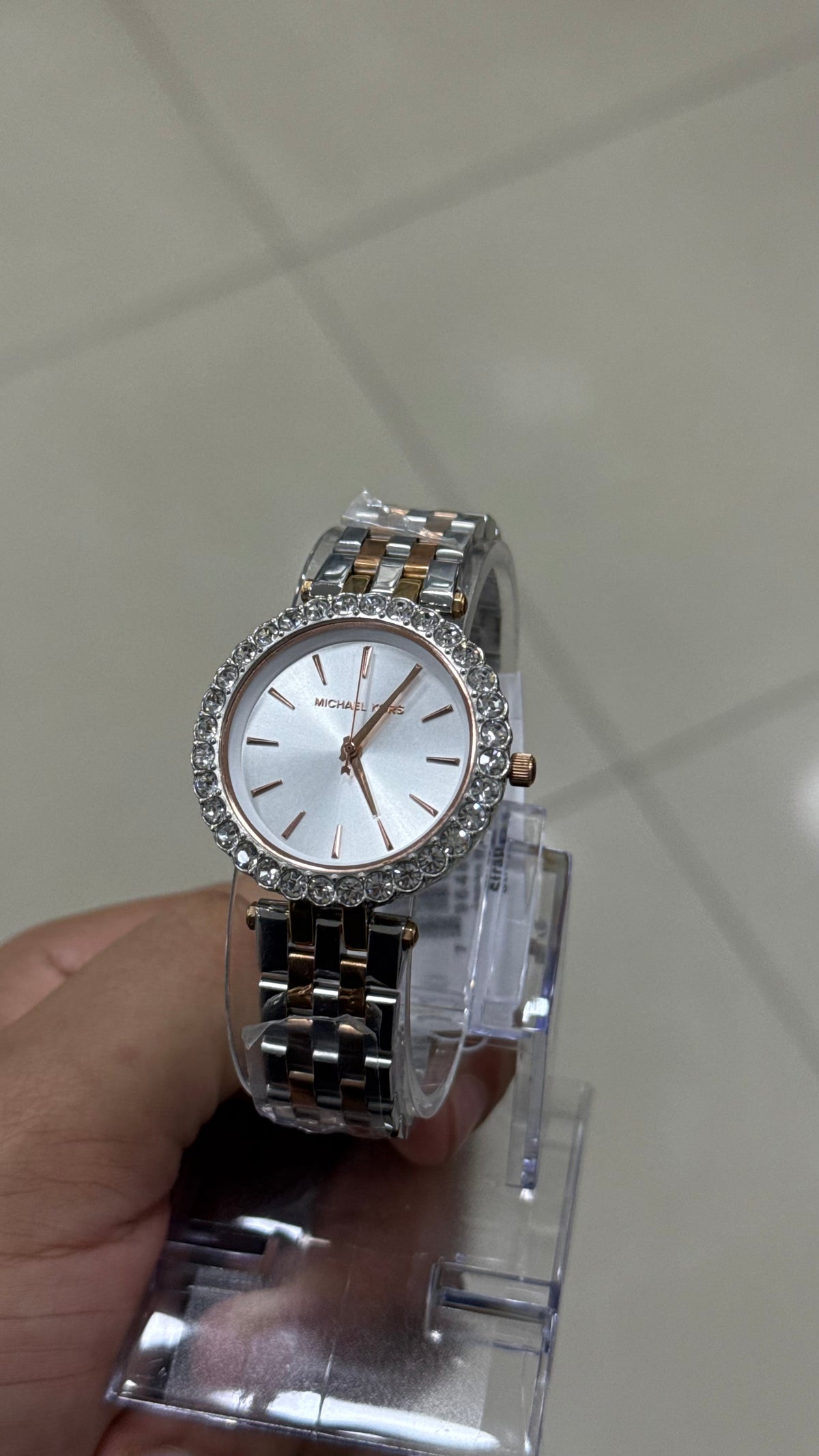 Michael Kors Darci - two-tone bracelet, still sealed in its wrapping