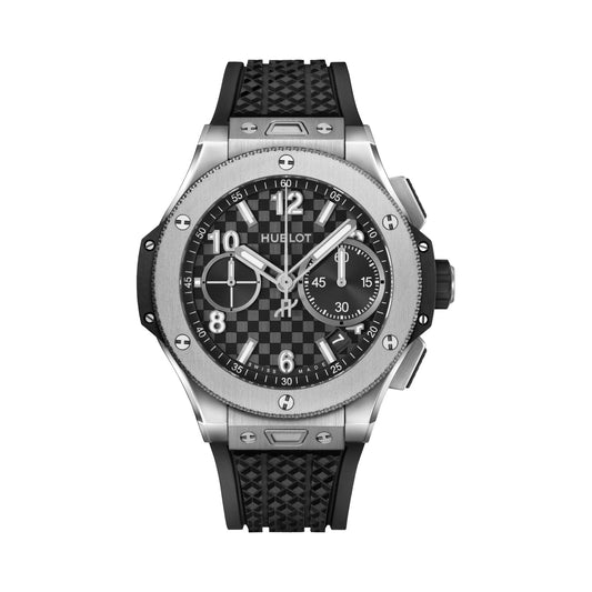 Big Bang — carbon fibre case and bezel, front view