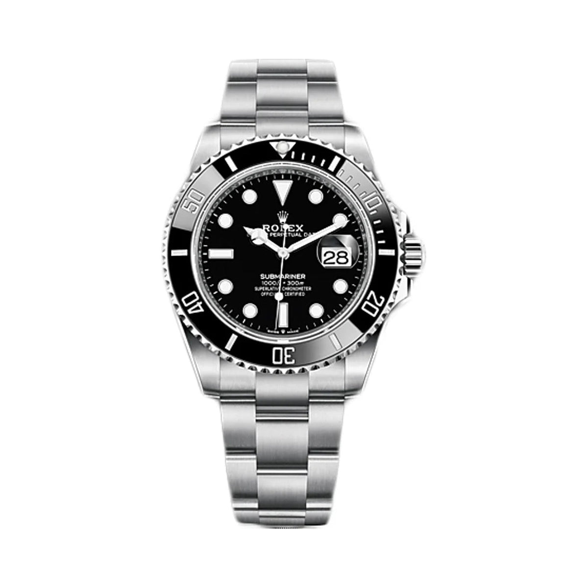 Submariner — steel case and bracelet, front view