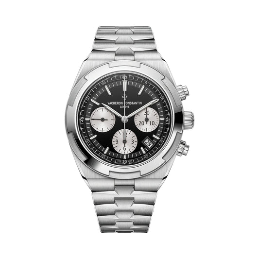 Vacheron Constantin Overseas Chronograph - Black Dial, Steel Bracelet